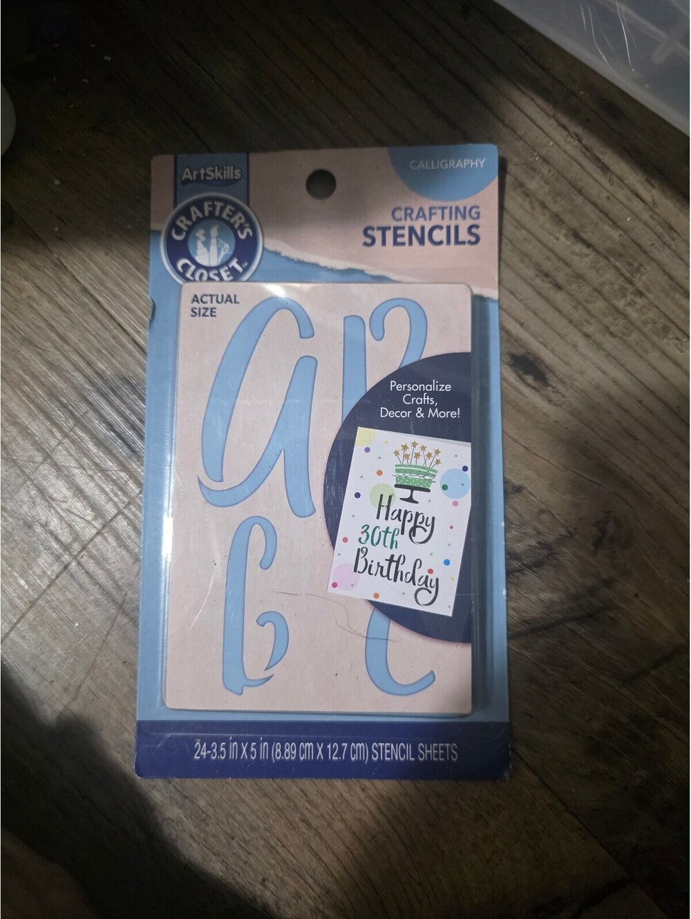 ArtSkills Crafting Stencils Calligraphy Alphabet Letters